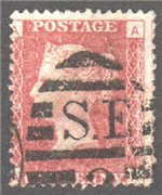 Great Britain Scott 33 Used Plate 197 - AA